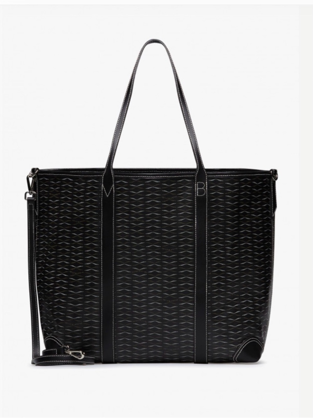 NWT VOILE BLANCHE ROOM 1 LARGE TOTE BAG in BLACK - Picture 4 of 16